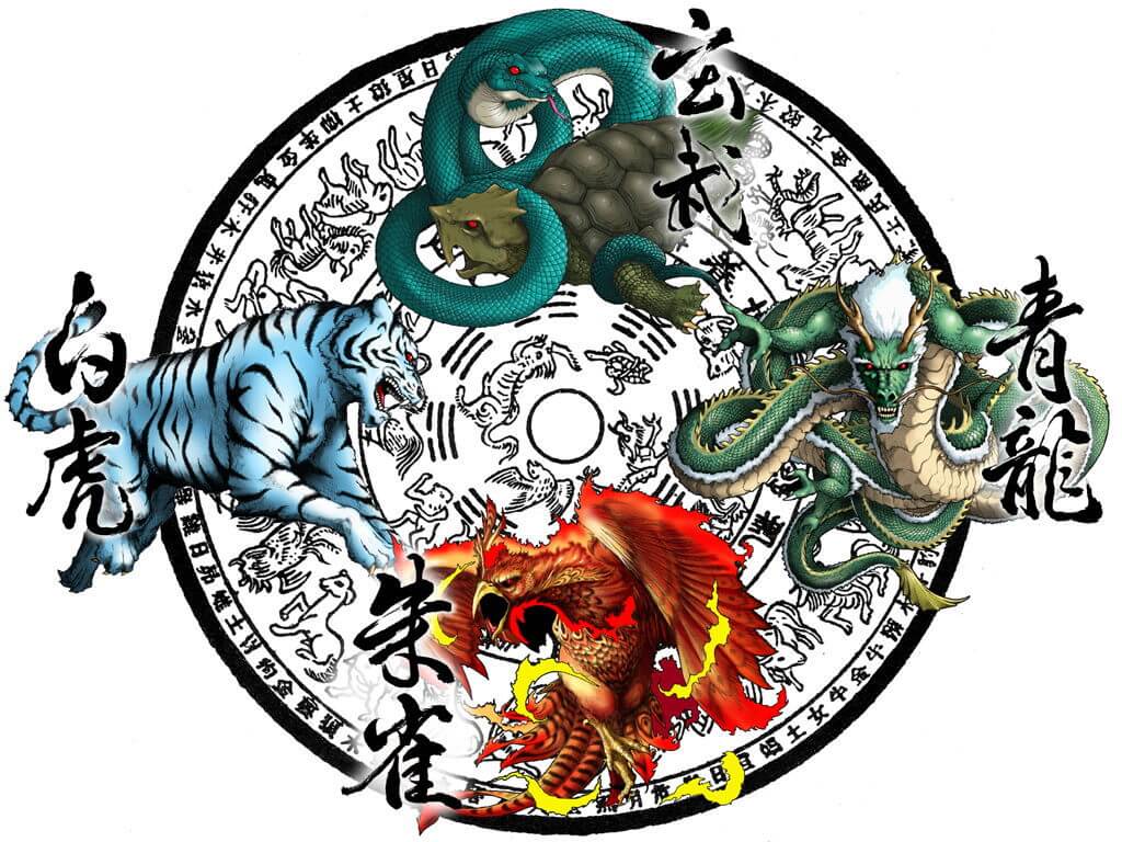 feng shui gods four animals