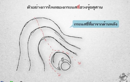 รูปตัวอย่างการไหลของกระแสชี่