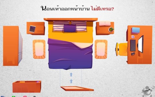 การนอนหันปลายเท้าไปหน้าบ้าน